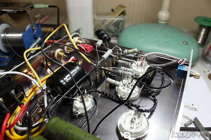 6n2+6P1分体单端胆机终结版,不再做6P1单端了(带机箱开孔图)