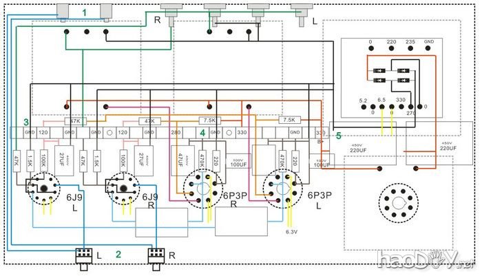 6j9+6P3P 单端胆机
