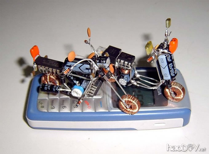 电子零件小制作|小摩托