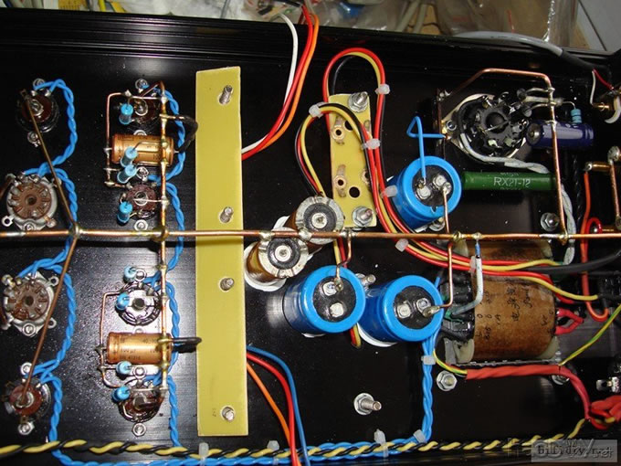 手痒,做一台6au6+6c4+6v6(6AQ5)推挽胆机