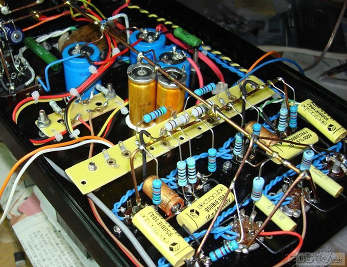 手痒,做一台6au6+6c4+6v6(6AQ5)推挽胆机
