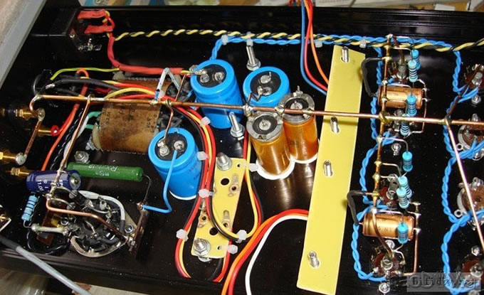 手痒,做一台6au6+6c4+6v6(6AQ5)推挽胆机