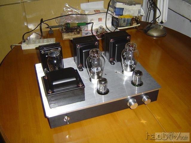 做了机箱和牛牛 再战6sn7+2A3C单端胆机