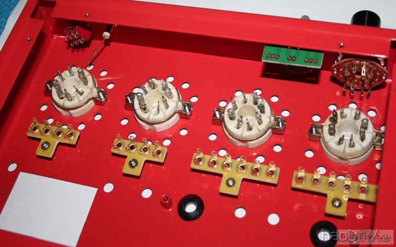 纯2版6sn7+6V6(6p6p)单端胆机完工了。