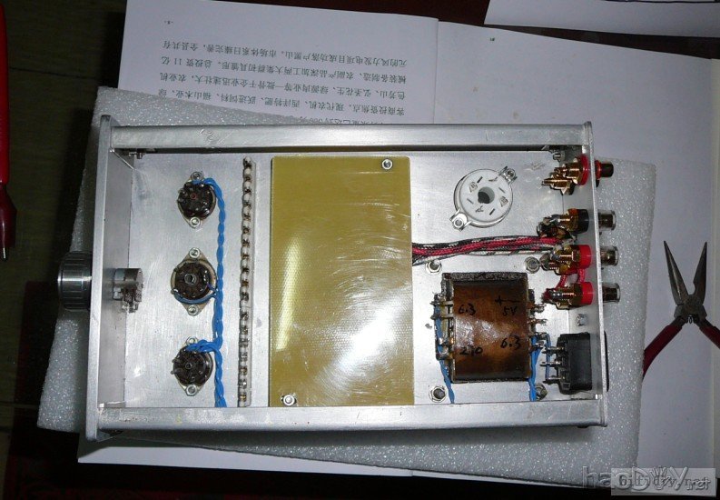 小单端--12at7+6AQ5单端胆机焊接完毕-顺利开声了