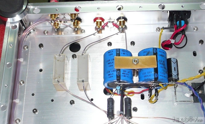 折腾了一个6n8p胆前级给电脑用。已经完成