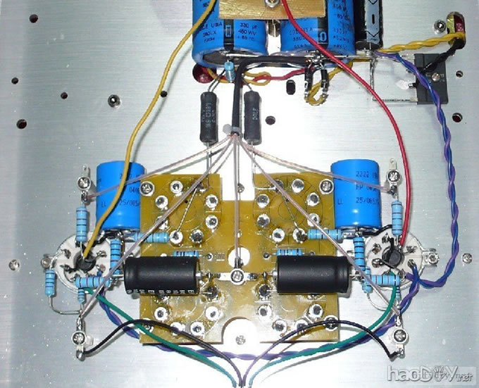 折腾了一个6n8p胆前级给电脑用。已经完成