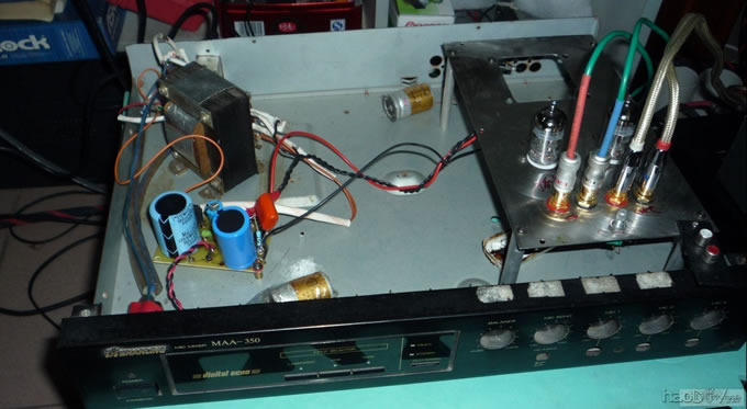 我也做了台12ax7电子管胆前级。声音很不错