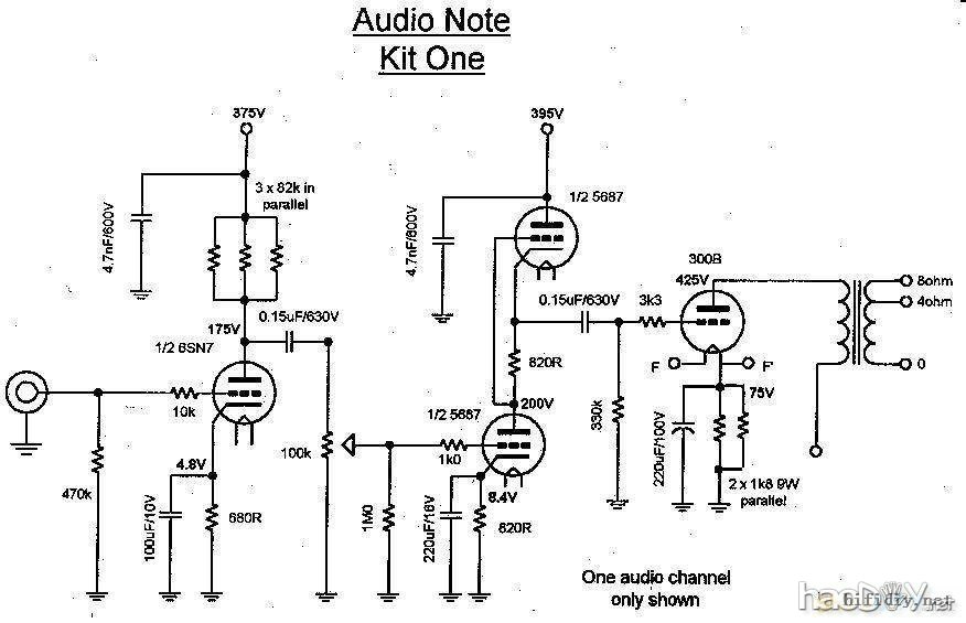 第一次独立制作Audio Note KIT1 one 300b单端胆机功放