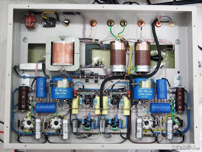 为 TSM-300度身定做的12au7+12bh7+6CA7(el34)推挽胆机开工