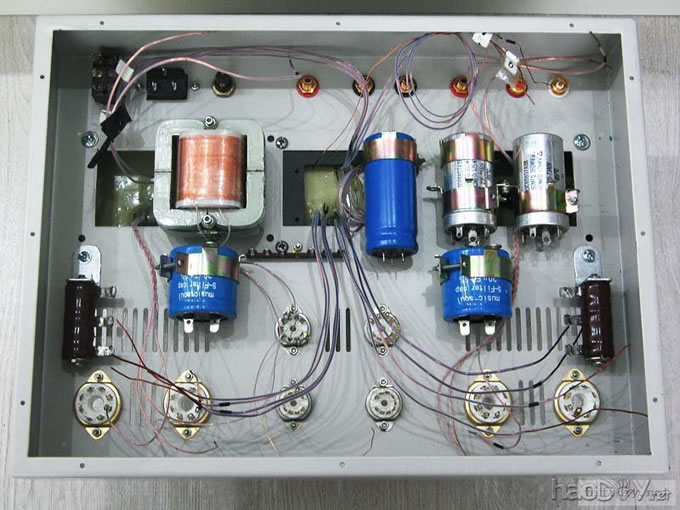 为 TSM-300度身定做的12au7+12bh7+6CA7(el34)推挽胆机开工