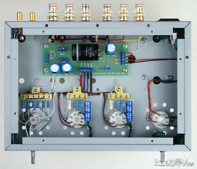 鸡窝搭棚搭出个超高信噪比(最简单的12ax7+6V6(6p6p)单端胆机制作