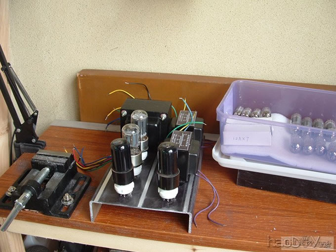 新手第一次搭棚作业6n8p+6v6(6p6p)单端胆机