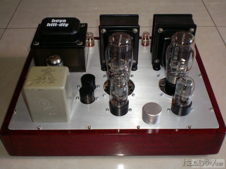 6sn7+2A3单端胆机功放竣工,噢耶。。。