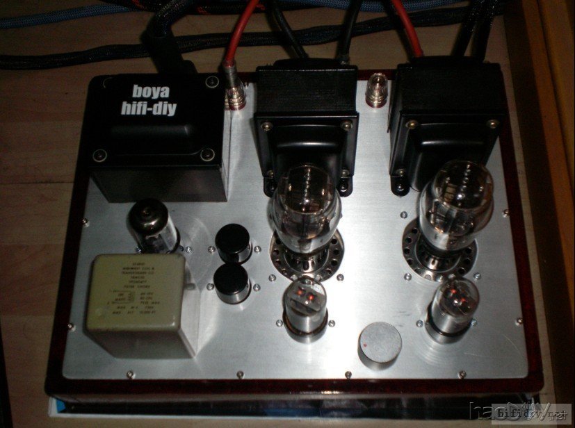 6sn7+2A3单端胆机功放竣工,噢耶。。。