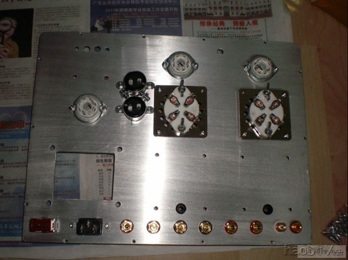 6sn7+2A3单端胆机功放竣工,噢耶。。。