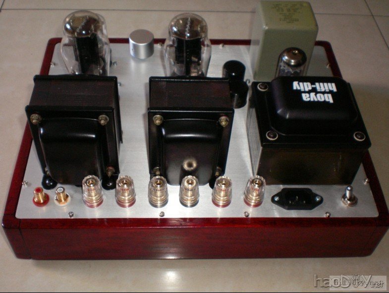 6sn7+2A3单端胆机功放竣工,噢耶。。。