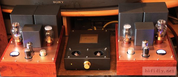 才做的6sj7(6j8p)+6v6+300b单端胆机图片发上来