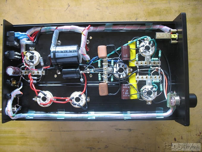 6N8P胆前级完工了