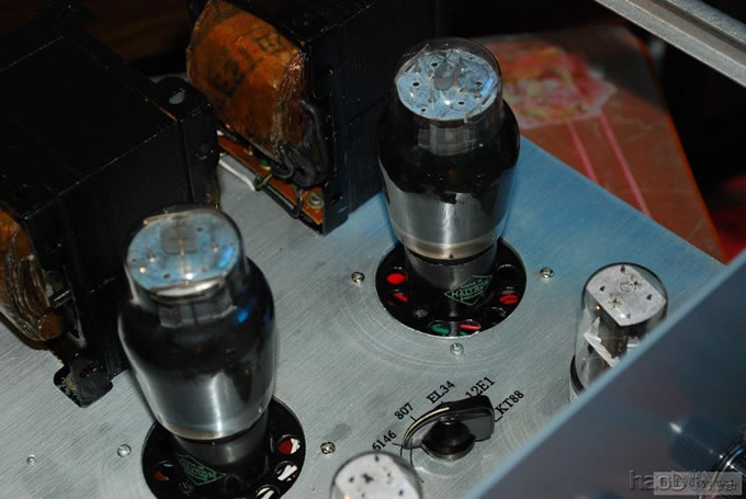通吃~6sn7+(6V6,6AQ5,6L6,EL34,6146,807,12E1,KT88)多管一体胆机