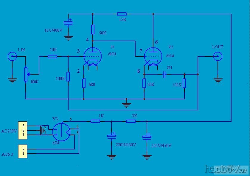 一台6N3(5670)胆前级制作过程