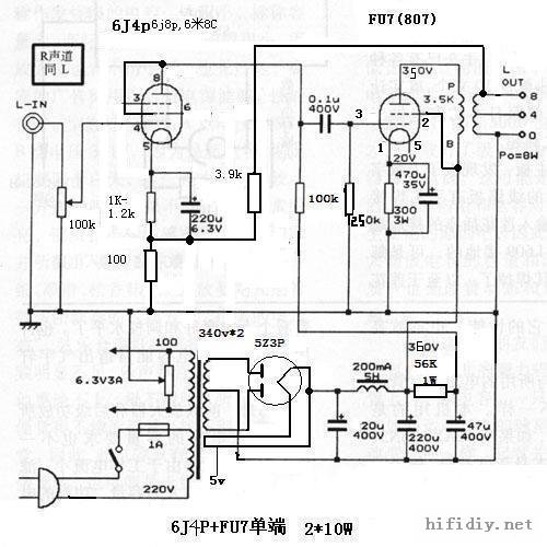 忘不了807迷人的声音,再装6j4p+807单端胆机
