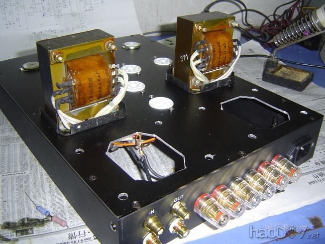 做一台12au7+6V6推挽胆机玩 没想到这么好听