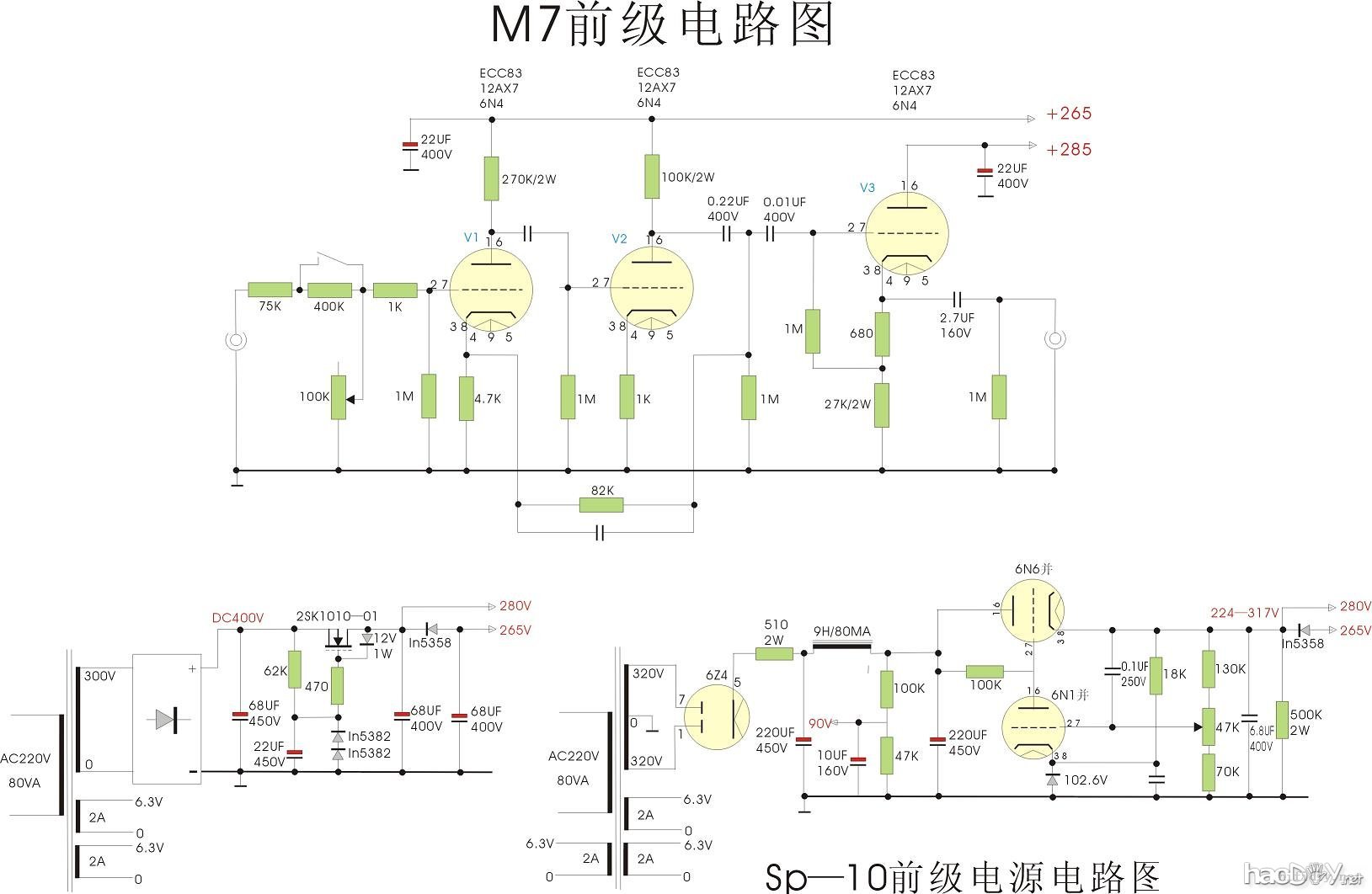 学猫版,第一次搭棚做Marantz马兰士7 电子管胆前级