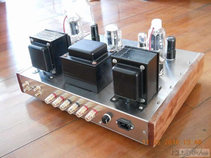 纯手工制作的6n9p+6v6+fu811A单端胆机