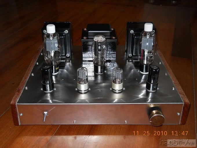 纯手工制作的6n9p+6v6+fu811A单端胆机