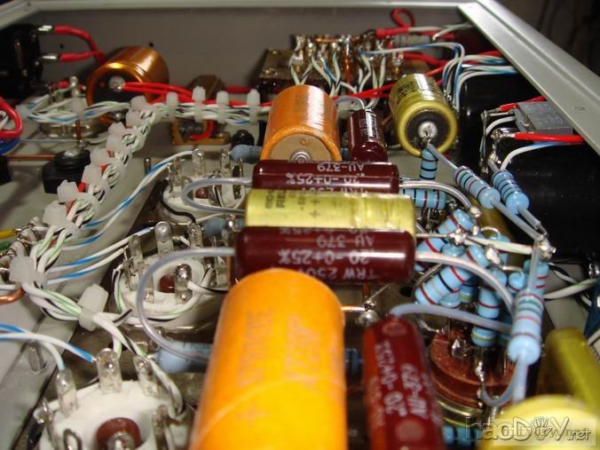 搭棚DIY一台ef86+ecc82+6V6(6p6p)推挽胆机