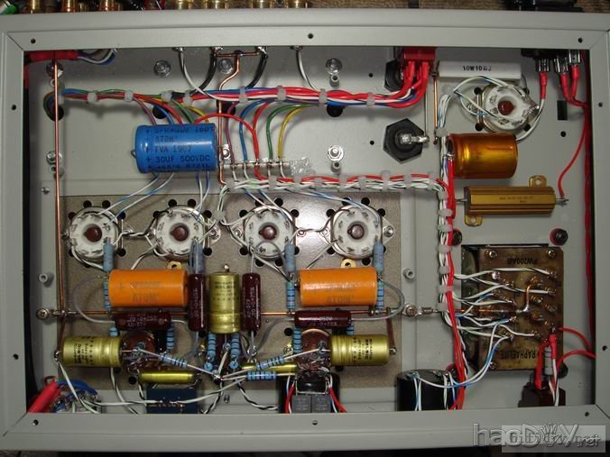 搭棚DIY一台ef86+ecc82+6V6(6p6p)推挽胆机