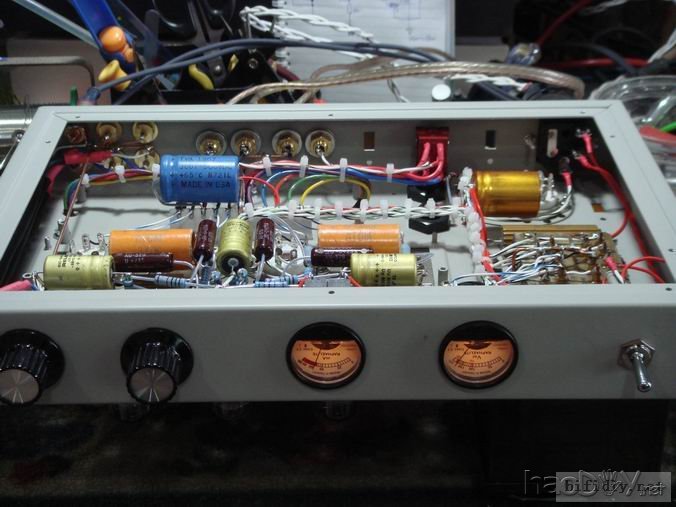 搭棚DIY一台ef86+ecc82+6V6(6p6p)推挽胆机