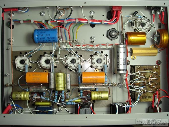 搭棚DIY一台ef86+ecc82+6V6(6p6p)推挽胆机