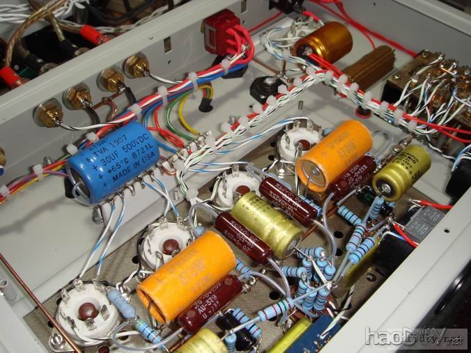 搭棚DIY一台ef86+ecc82+6V6(6p6p)推挽胆机