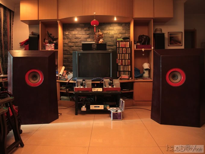 和大家分享我的6sj7(6j8p)+6v6+300b单端胆机拍拖障板系统(diy写