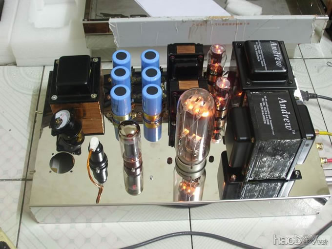 6米7-EL34B-211独立音道单端胆机