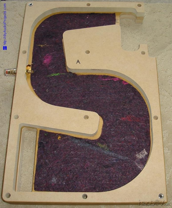 唐朝乐队D4-1喇叭套件建设 加拿大译文:tang band TB w4-1617 DIY迷宫反射式4寸全频喇叭套件