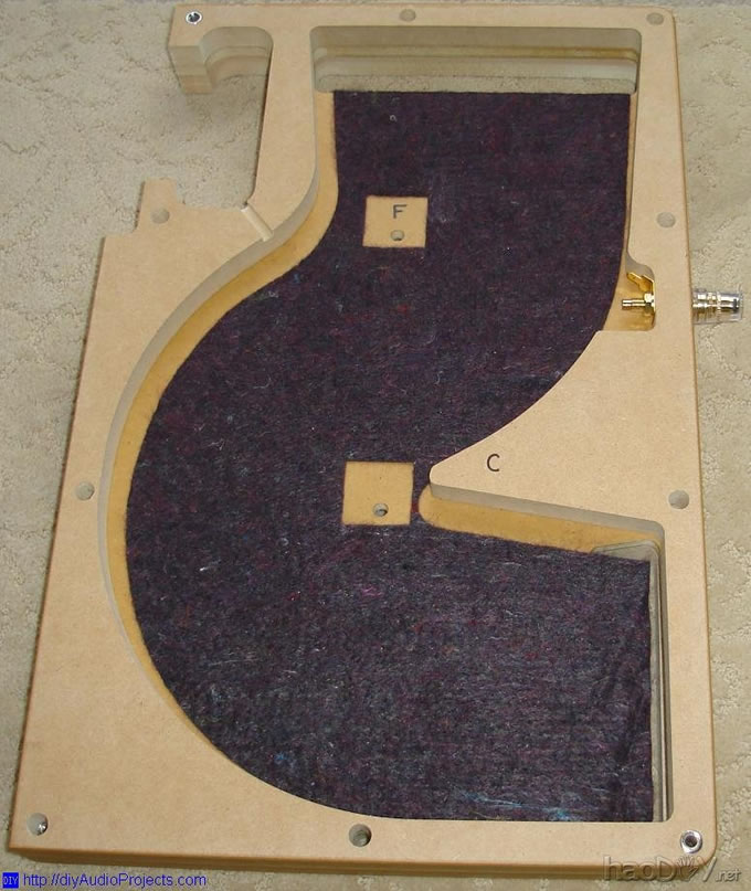 唐朝乐队D4-1喇叭套件建设 加拿大译文:tang band TB w4-1617 DIY迷宫反射式4寸全频喇叭套件