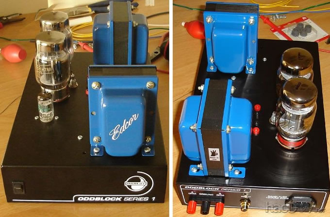 成品5751 SRPP KT88推挽管放大器套件 加拿大译文:5751 SRPP / KT88直板的电子管功放胆机套件