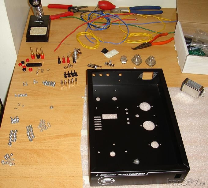 电子管功放机箱和配件 加拿大译文:5751 SRPP / KT88直板的电子管功放胆机套件