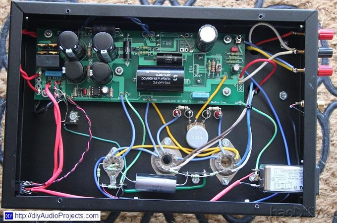 最后连接 - KT88电子管功放套件 加拿大译文:5751 SRPP / KT88直板的电子管功放胆机套件