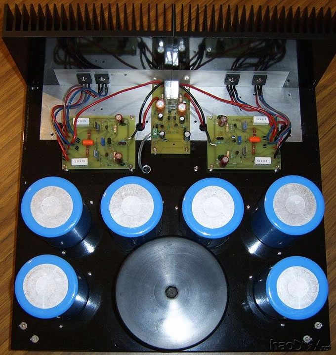 超A类放大器的散热片和PCB 澳大利亚译文:Jean Hiraga的超级A类放大器功放