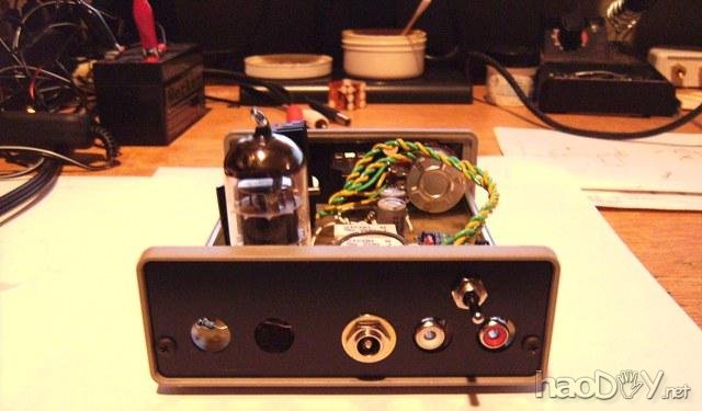 DIY / MOSFET管耳机放大器 美国译文:12AU7电子管+IRF612 MOSFET胆石混合耳机放大器耳放