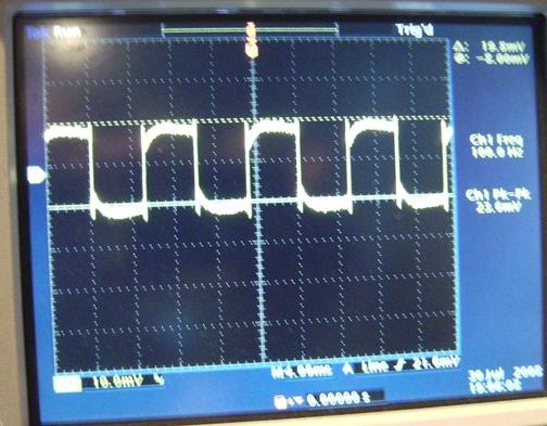 100 Hz的方波响应 美国译文:12AU7电子管+IRF612 MOSFET胆石混合耳机放大器耳放