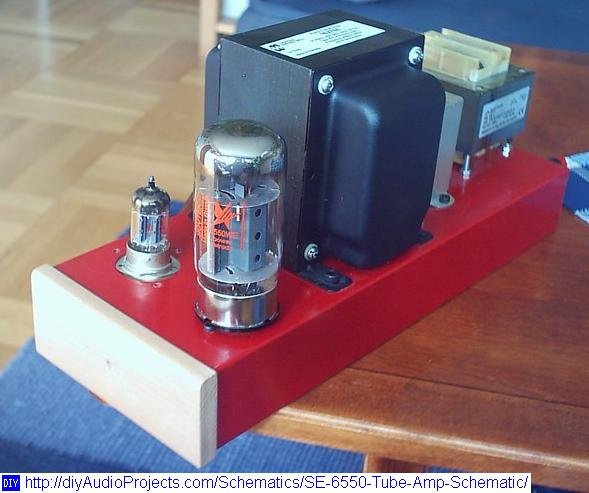 DIY单端单6550管放大器 瑞典译文:12dw7+6550电子管单端放大器胆机原理图