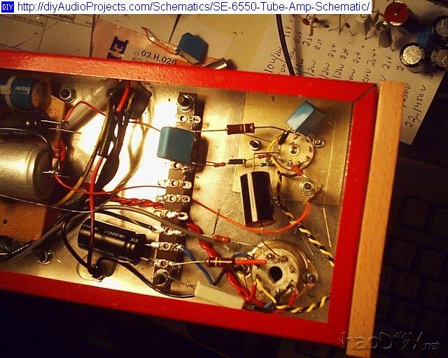 DIY单端单6550管放大器 瑞典译文:12dw7+6550电子管单端放大器胆机原理图