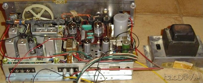 Salvaged Fleetwood Tube Stereo Console 加拿大译文:50EH5电子管单端放大器胆机