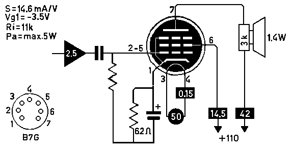 50EH5 Single-Ended Schematic 加拿大译文:50EH5电子管单端放大器胆机