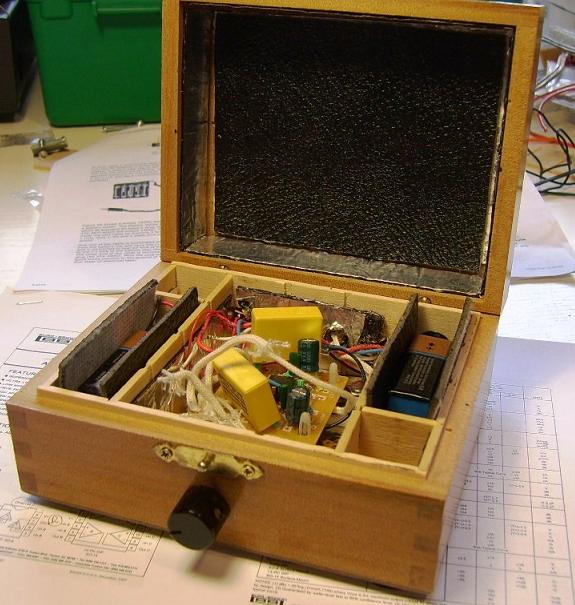 内部视图 - CMoy耳机放大器外壳 澳大利亚译文:自己动手做CMoy /Grado歌德RA1耳机放大器耳放